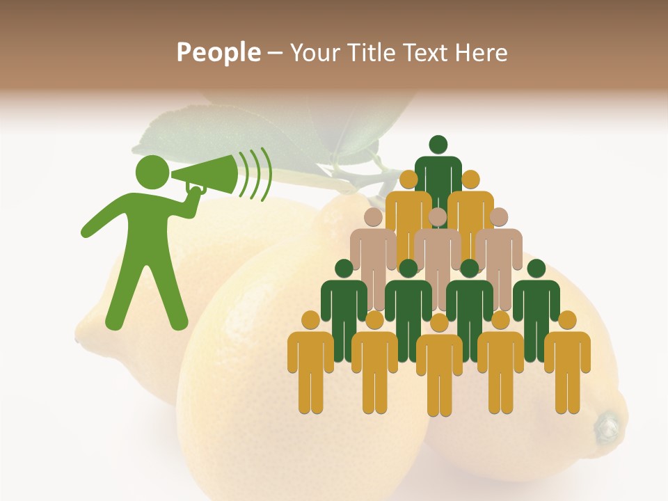 Leaf Food Half PowerPoint Template