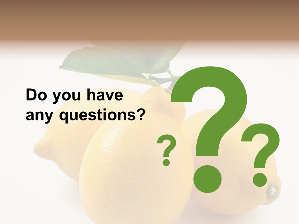 Leaf Food Half PowerPoint Template