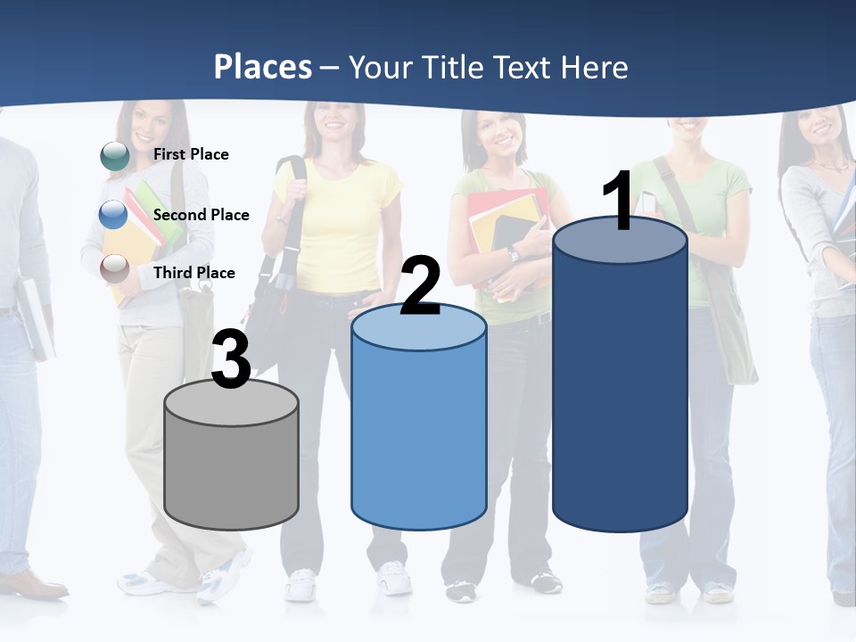 Female People School PowerPoint Template