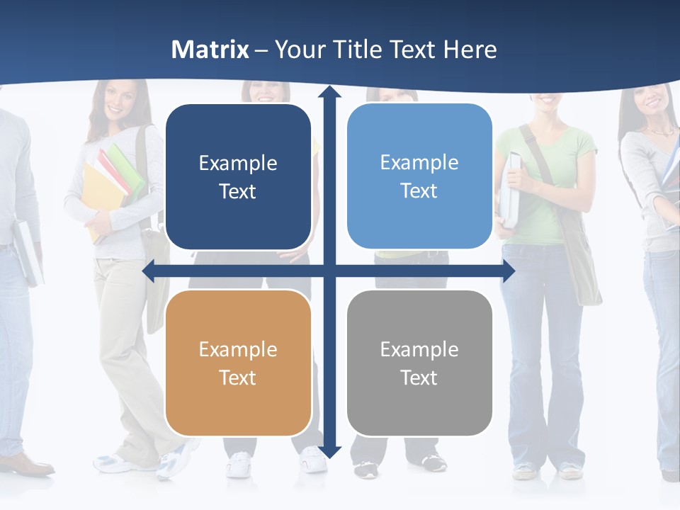 Female People School PowerPoint Template