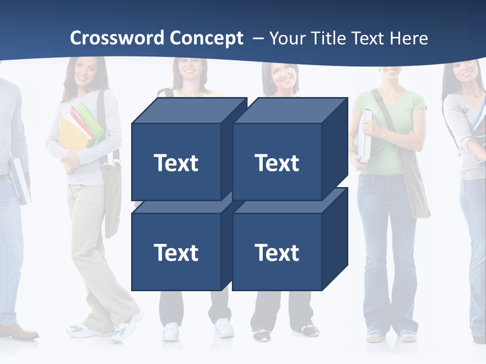 Female People School PowerPoint Template