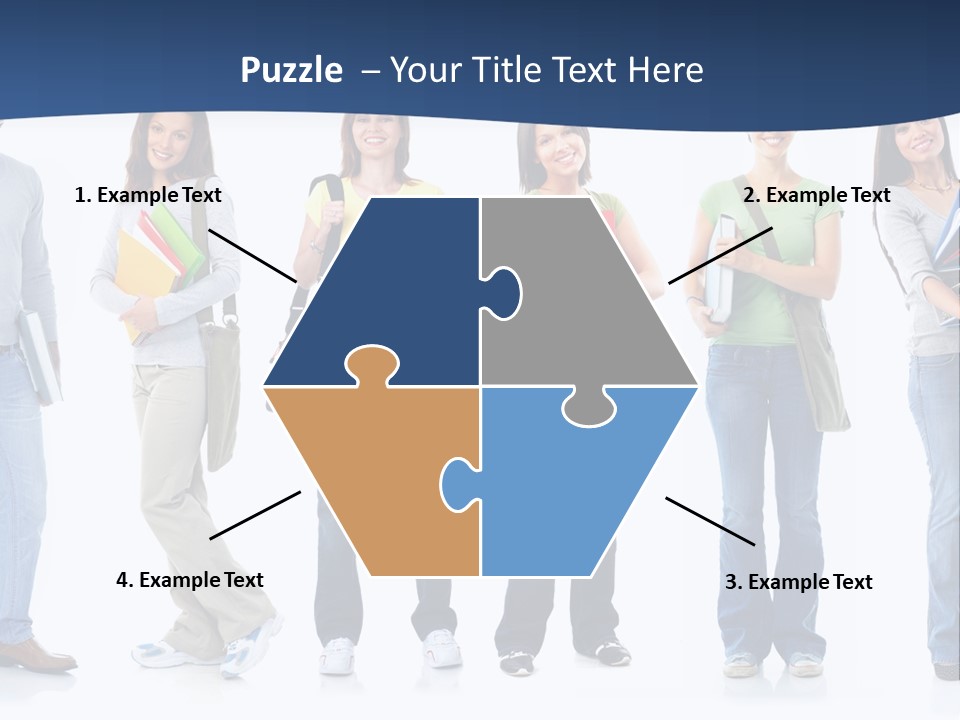 Female People School PowerPoint Template