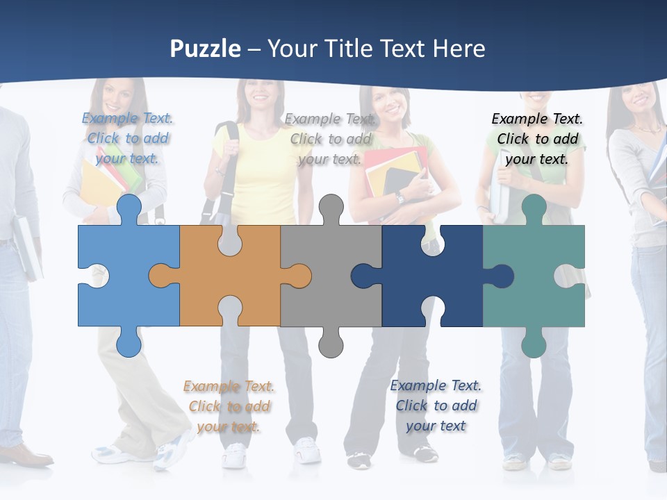 Female People School PowerPoint Template