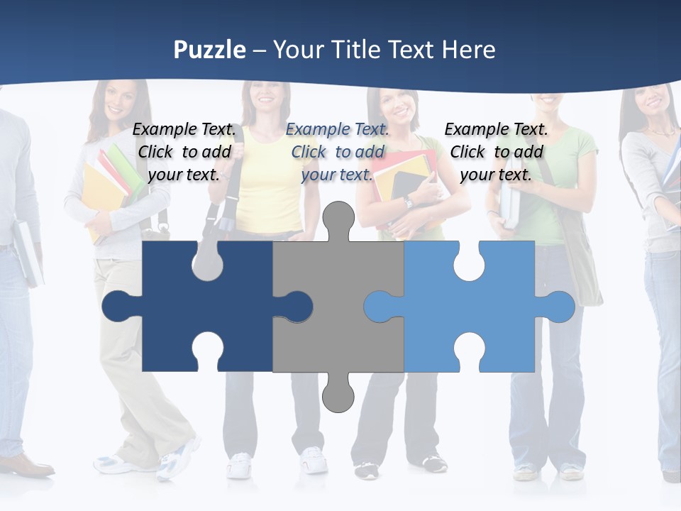 Female People School PowerPoint Template