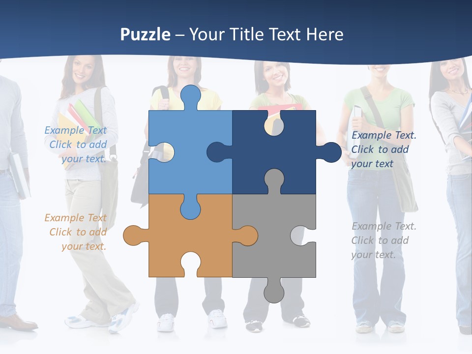 Female People School PowerPoint Template