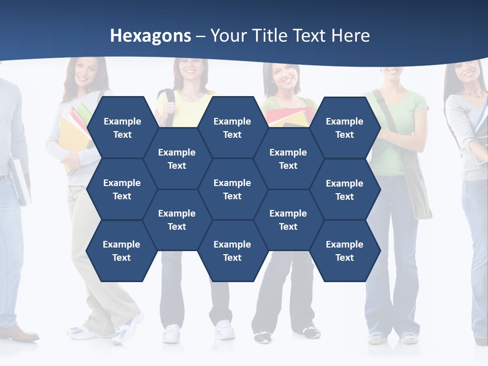 Female People School PowerPoint Template