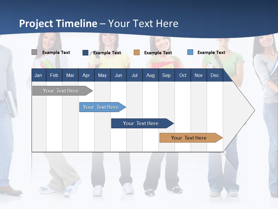 Female People School PowerPoint Template
