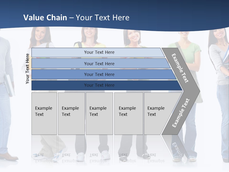 Female People School PowerPoint Template