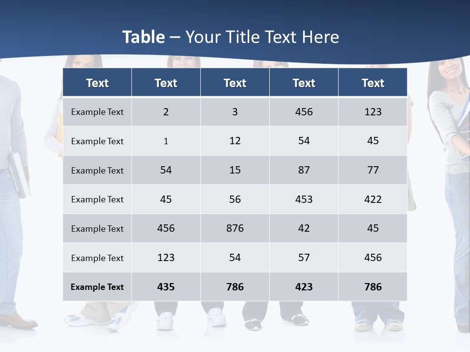 Female People School PowerPoint Template