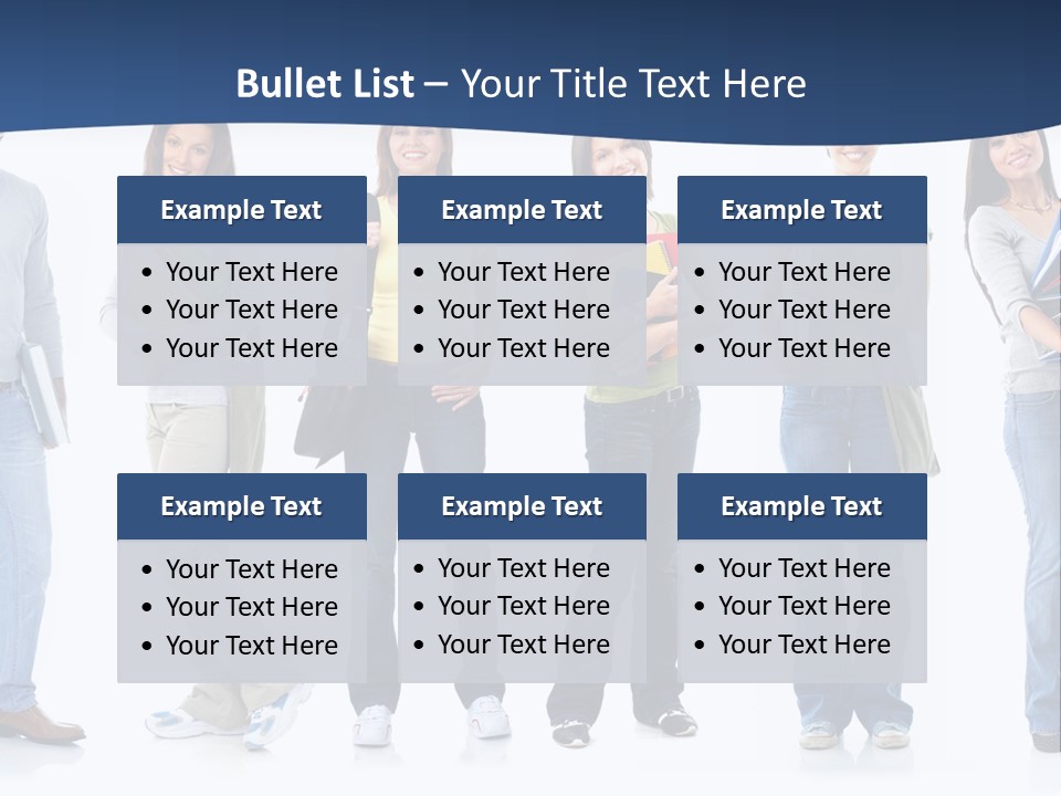 Female People School PowerPoint Template