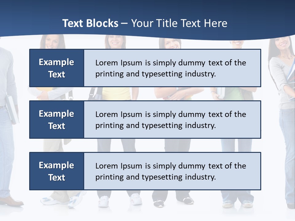 Female People School PowerPoint Template