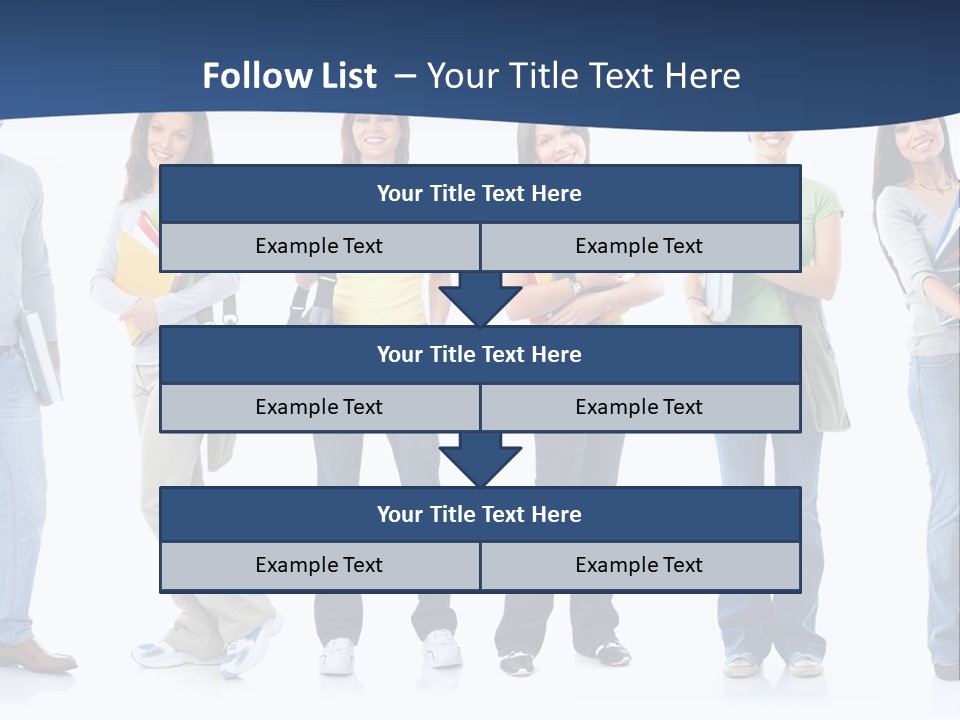 Female People School PowerPoint Template