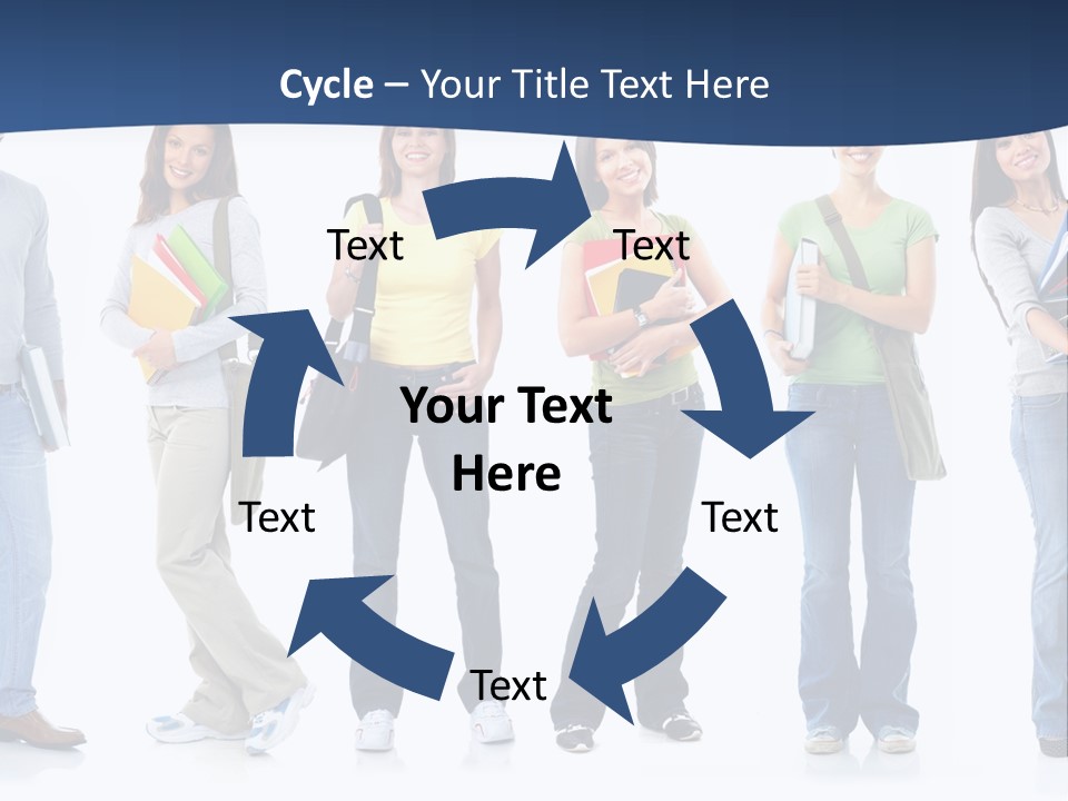 Female People School PowerPoint Template