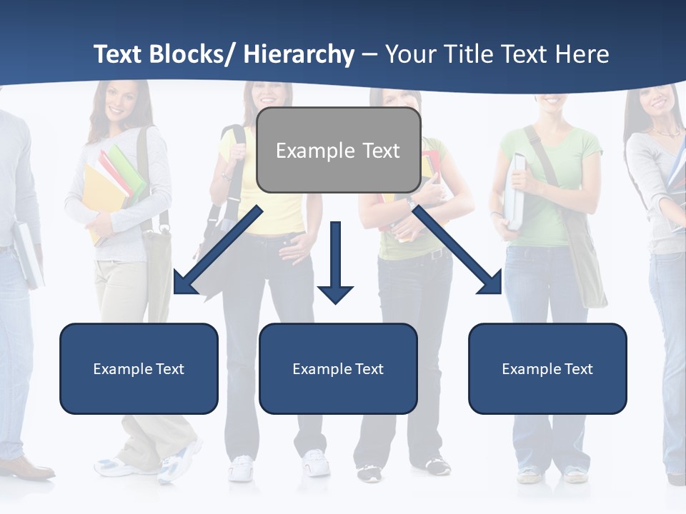 Female People School PowerPoint Template