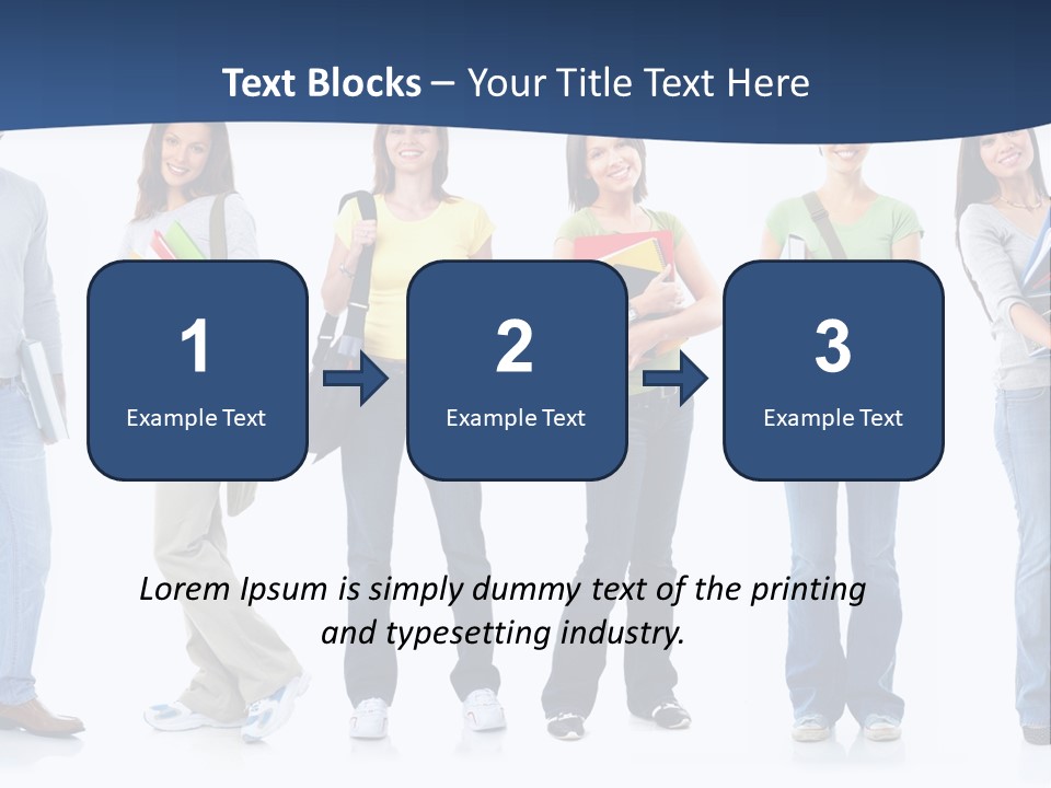 Female People School PowerPoint Template