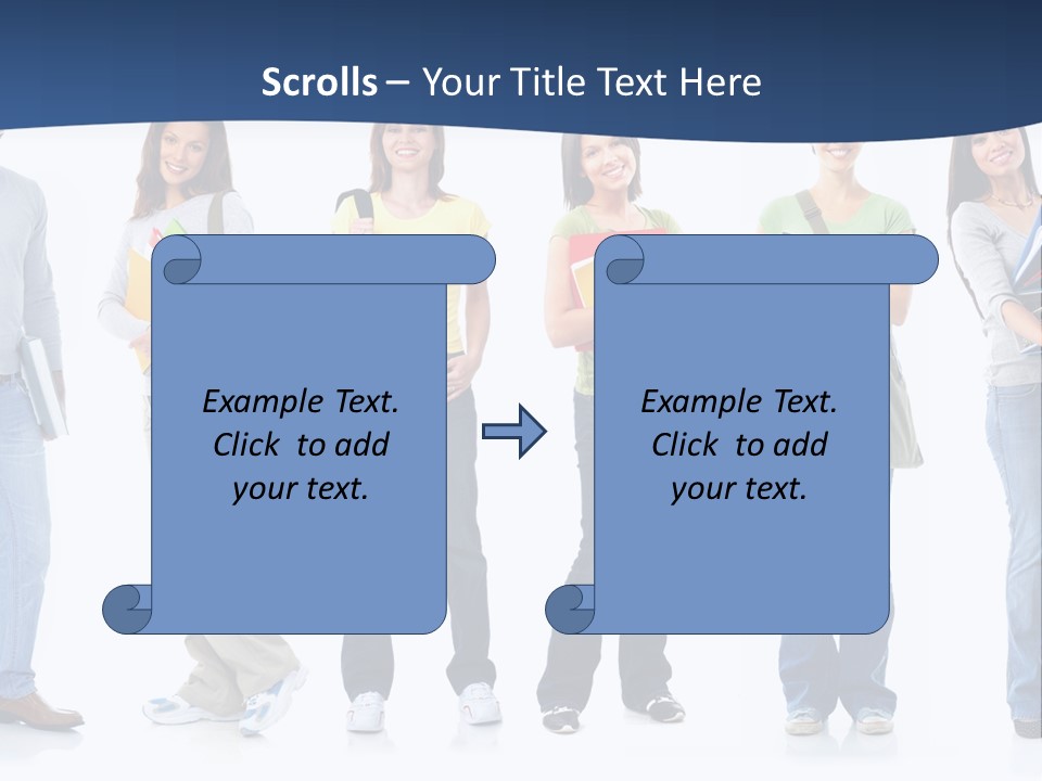 Female People School PowerPoint Template