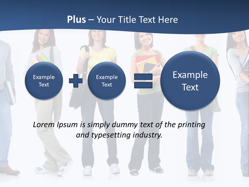 Female People School PowerPoint Template