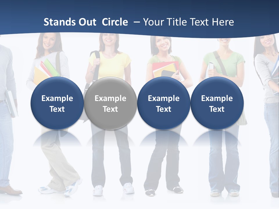 Female People School PowerPoint Template