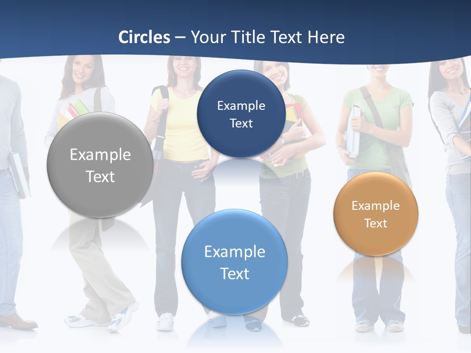 Female People School PowerPoint Template