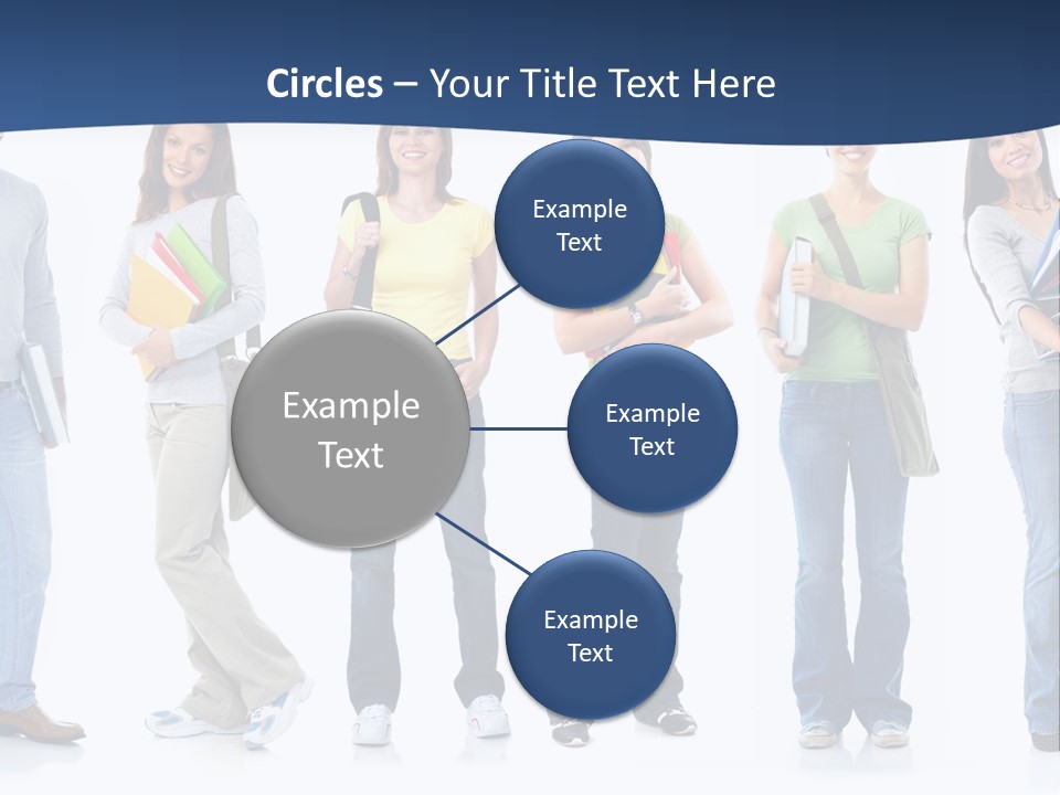 Female People School PowerPoint Template