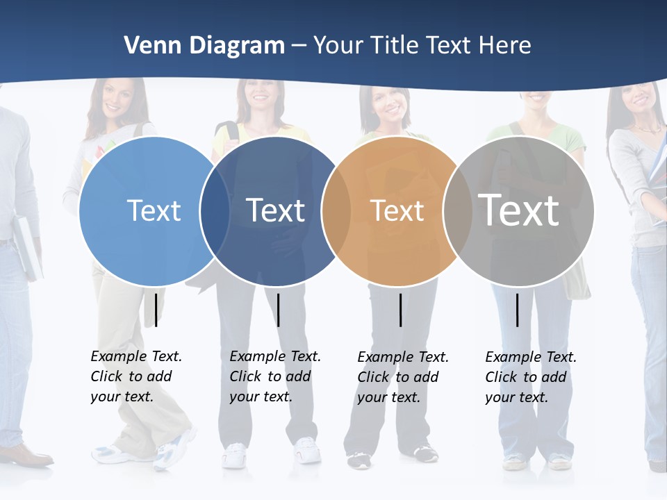 Female People School PowerPoint Template