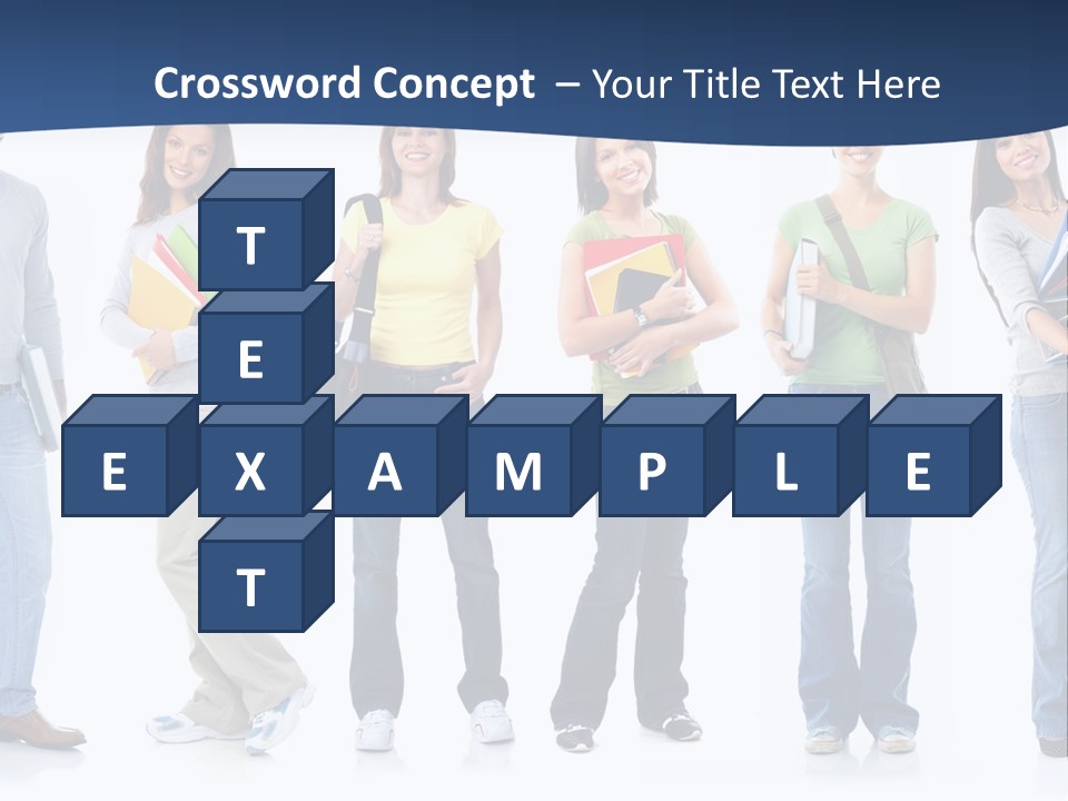 Female People School PowerPoint Template