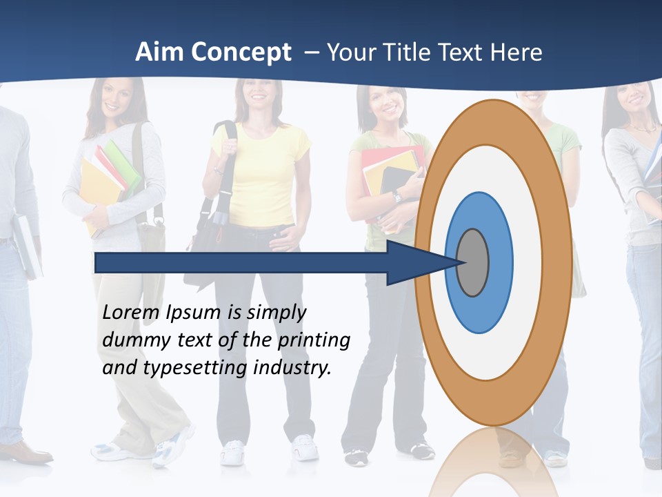 Female People School PowerPoint Template