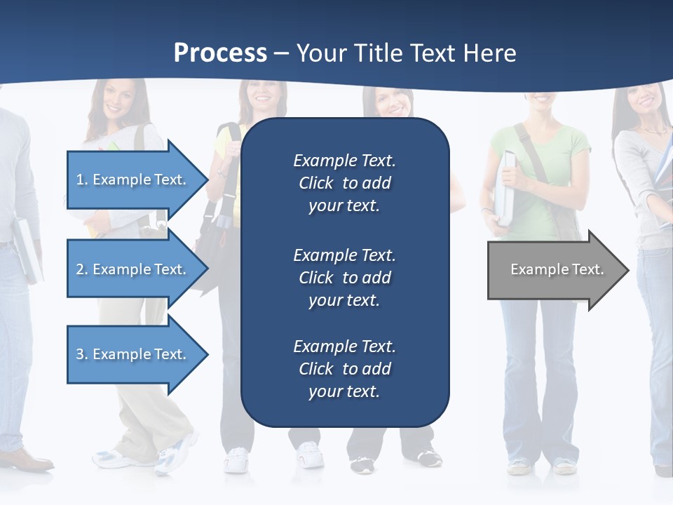 Female People School PowerPoint Template