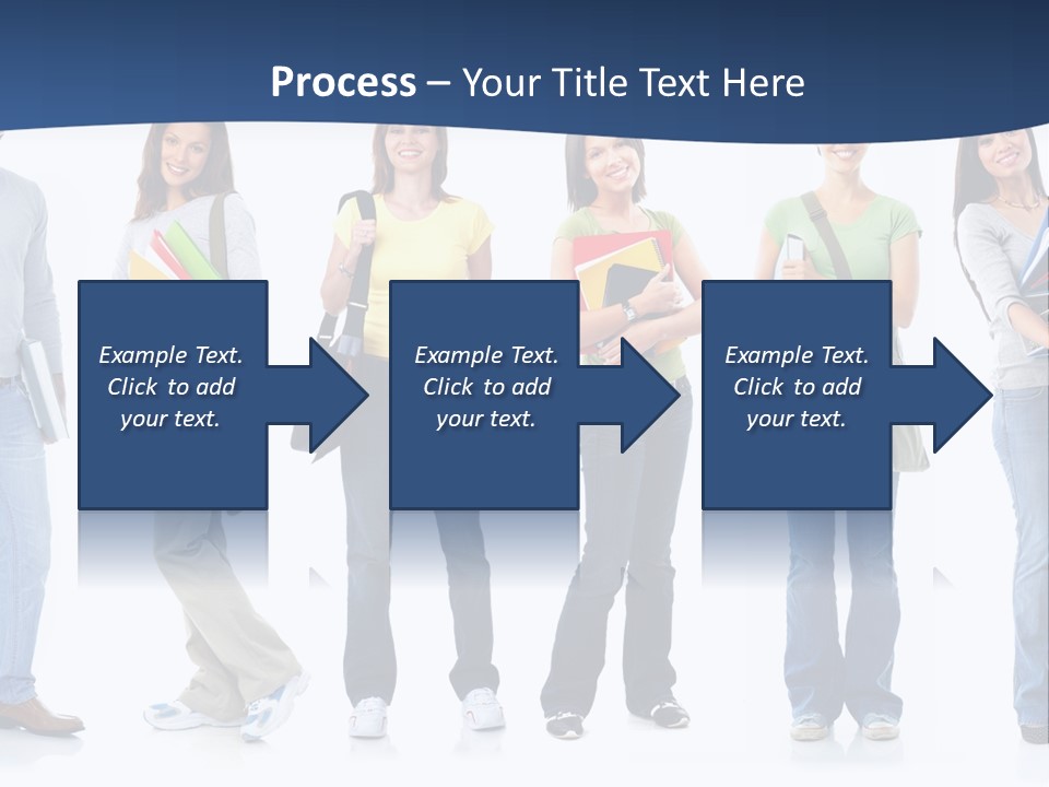 Female People School PowerPoint Template