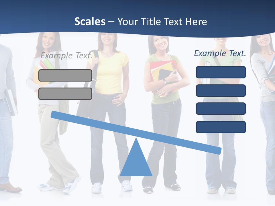 Female People School PowerPoint Template