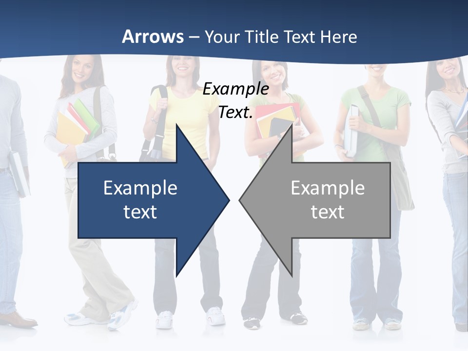 Female People School PowerPoint Template