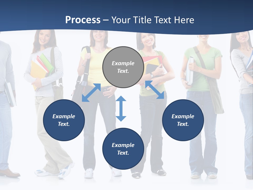 Female People School PowerPoint Template