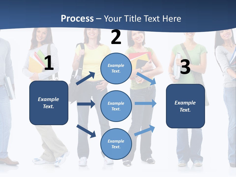 Female People School PowerPoint Template