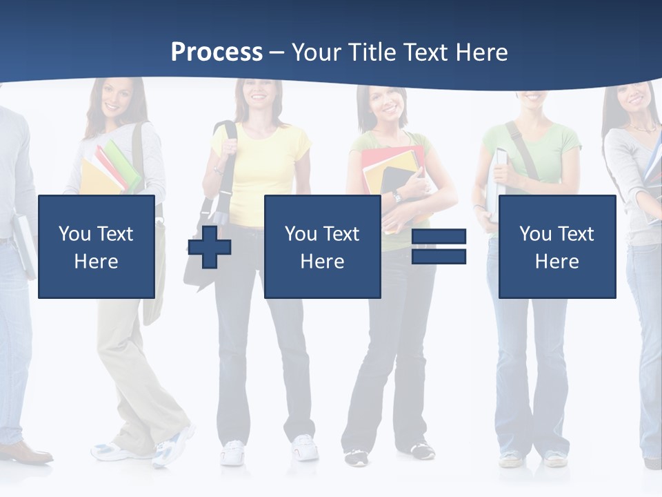 Female People School PowerPoint Template