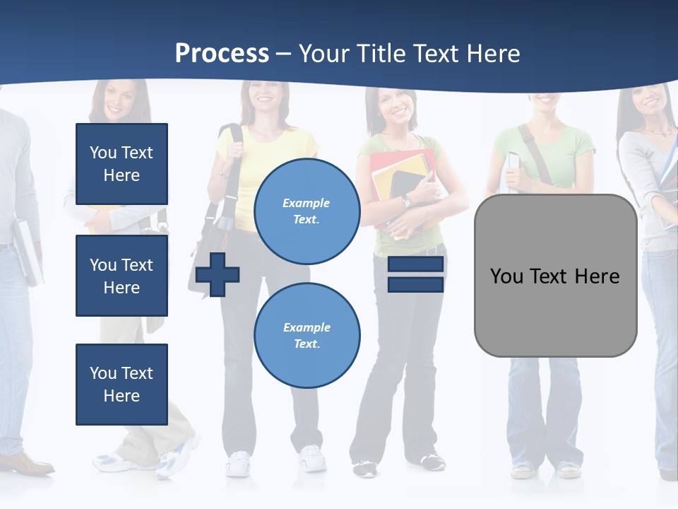 Female People School PowerPoint Template