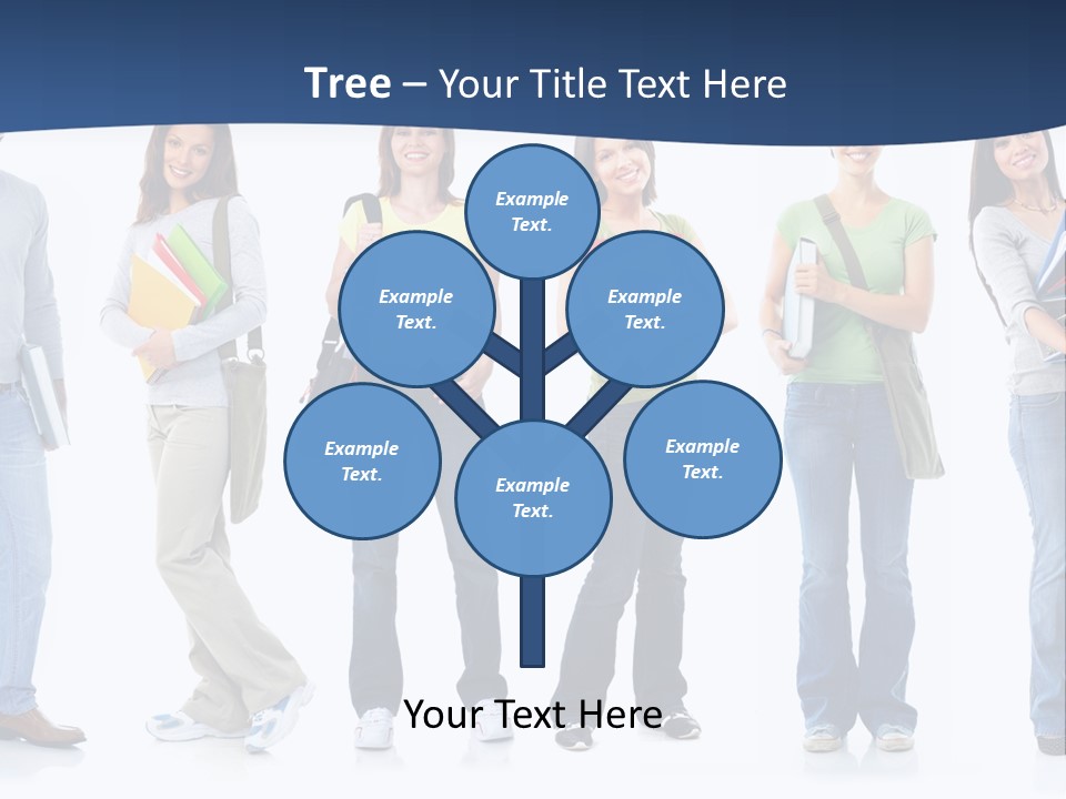 Female People School PowerPoint Template