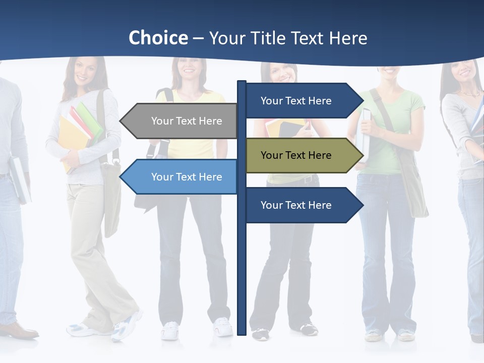 Female People School PowerPoint Template