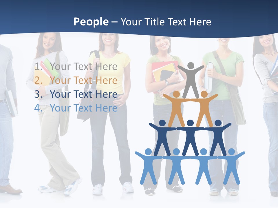 Female People School PowerPoint Template