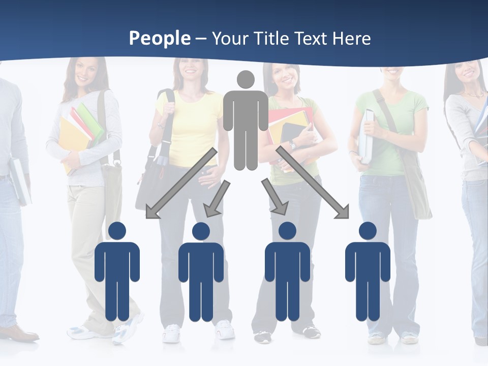 Female People School PowerPoint Template