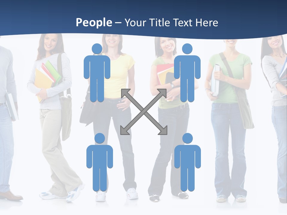 Female People School PowerPoint Template