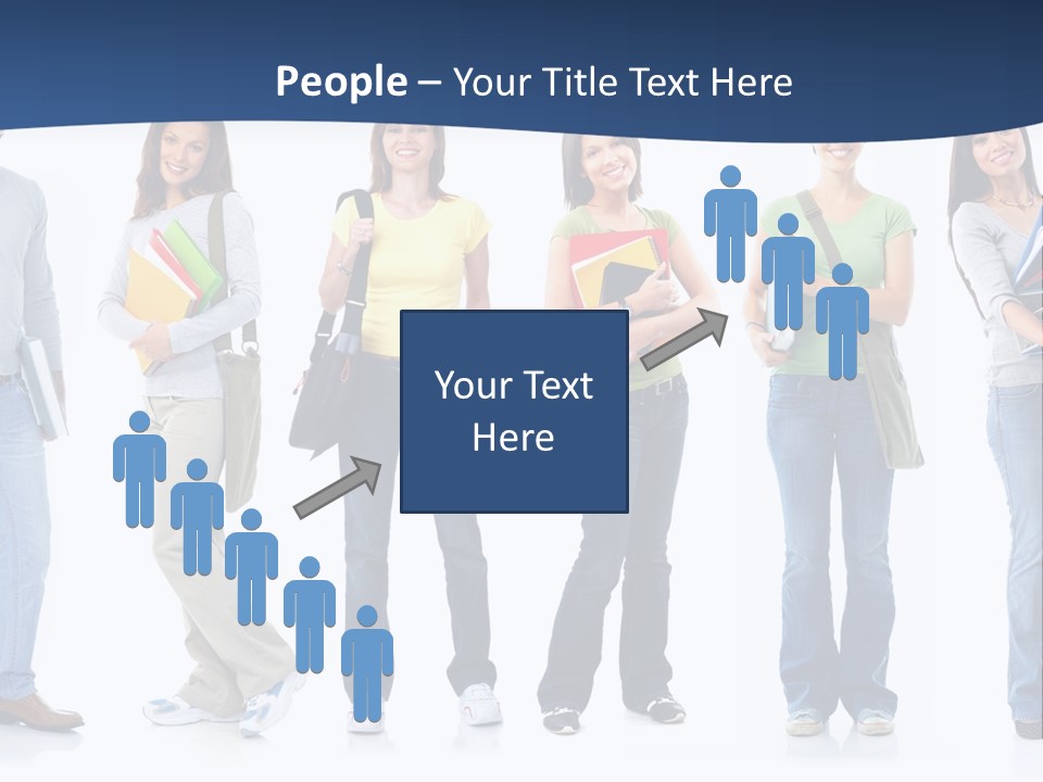 Female People School PowerPoint Template