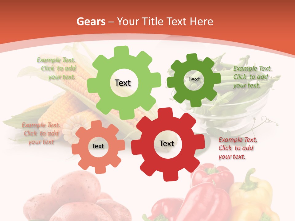 Tomato Background Pod PowerPoint Template