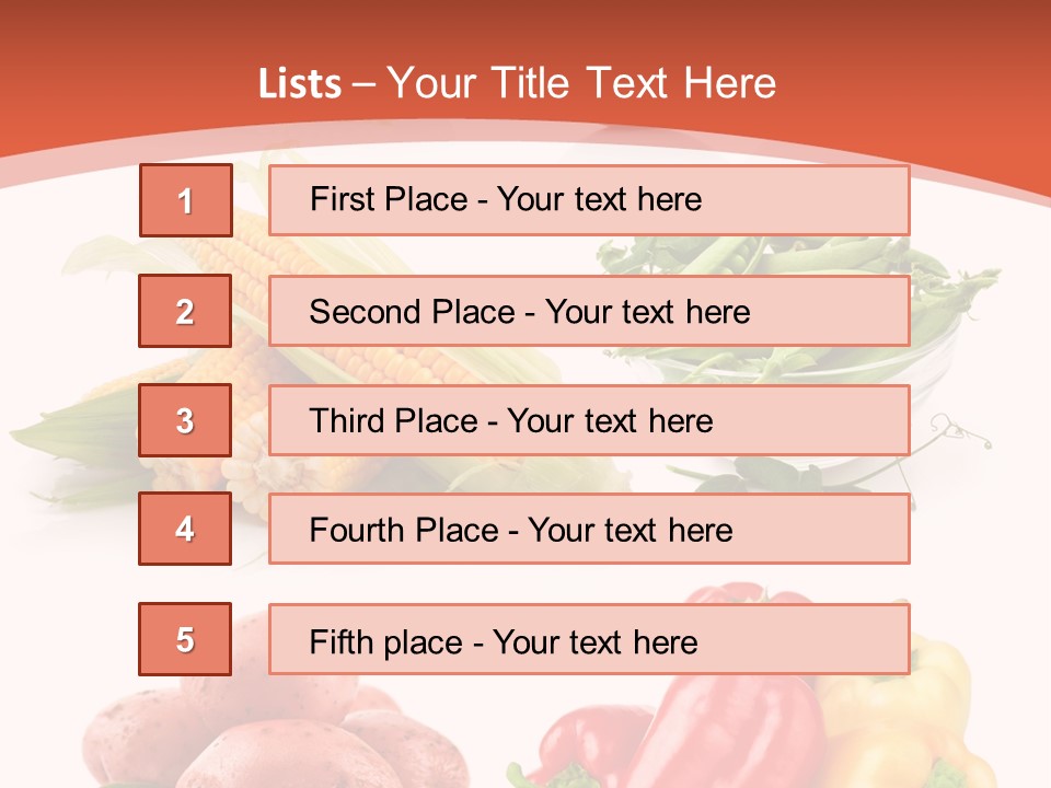 Tomato Background Pod PowerPoint Template