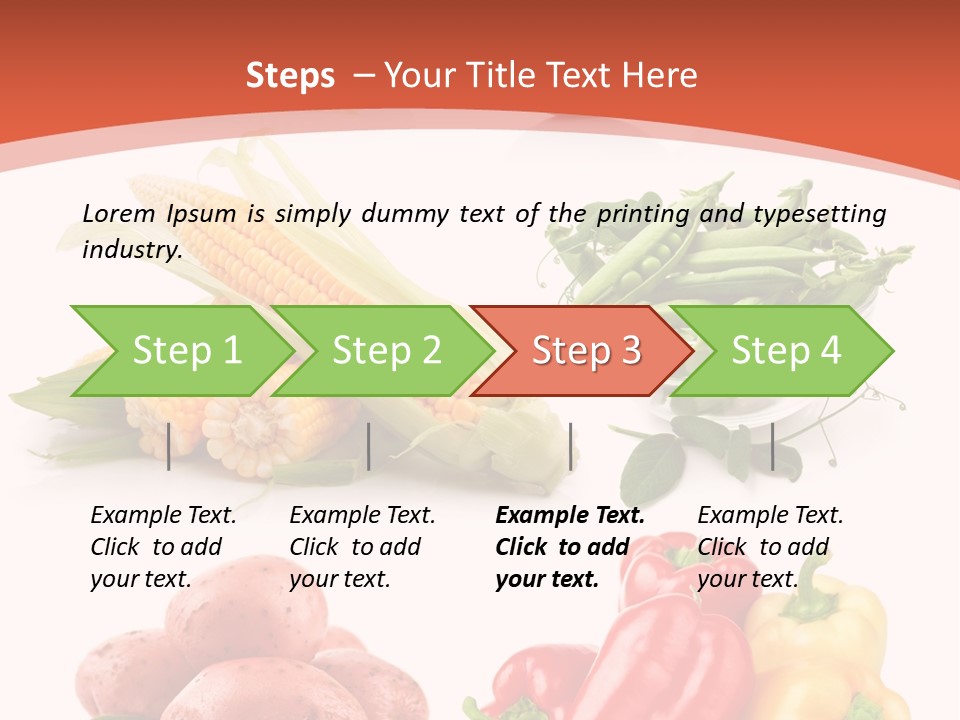 Tomato Background Pod PowerPoint Template