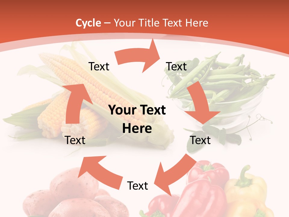Tomato Background Pod PowerPoint Template