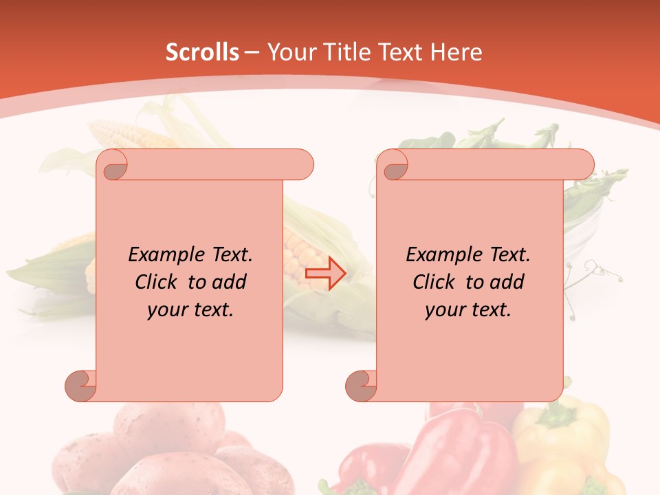 Tomato Background Pod PowerPoint Template