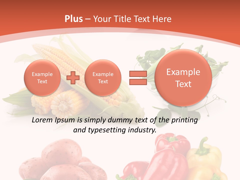 Tomato Background Pod PowerPoint Template