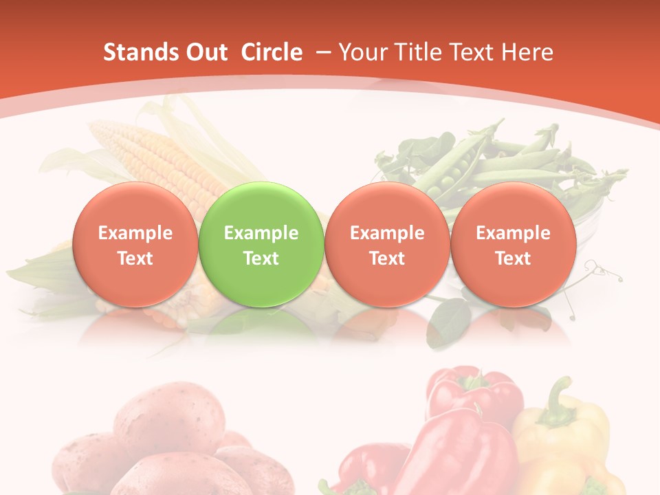 Tomato Background Pod PowerPoint Template