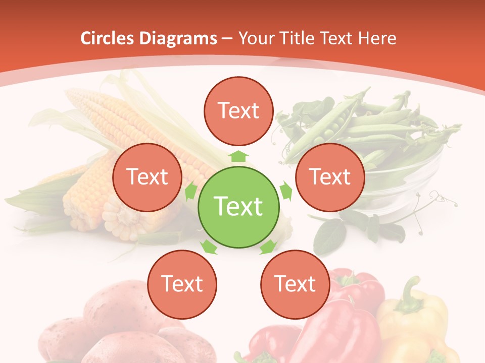 Tomato Background Pod PowerPoint Template