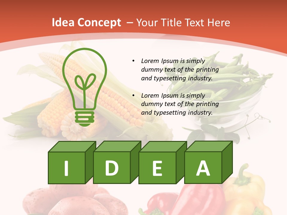 Tomato Background Pod PowerPoint Template